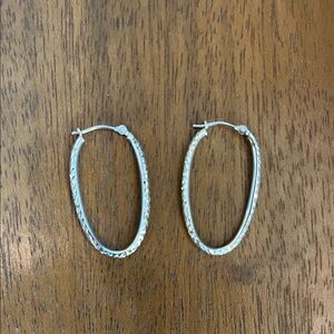 Elegant Silver Hoop Earrings